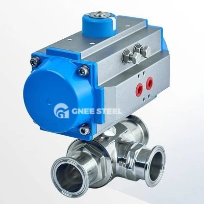 pneumatic actuated 3 way valve pneumatic actuated 3 way valve